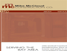 Tablet Screenshot of mccloudconstruction.com